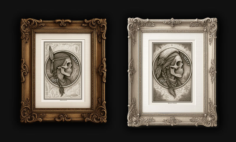 Braided Spirits Prints:

Native American Women of the West, Engraved on Buffalo Nickels.