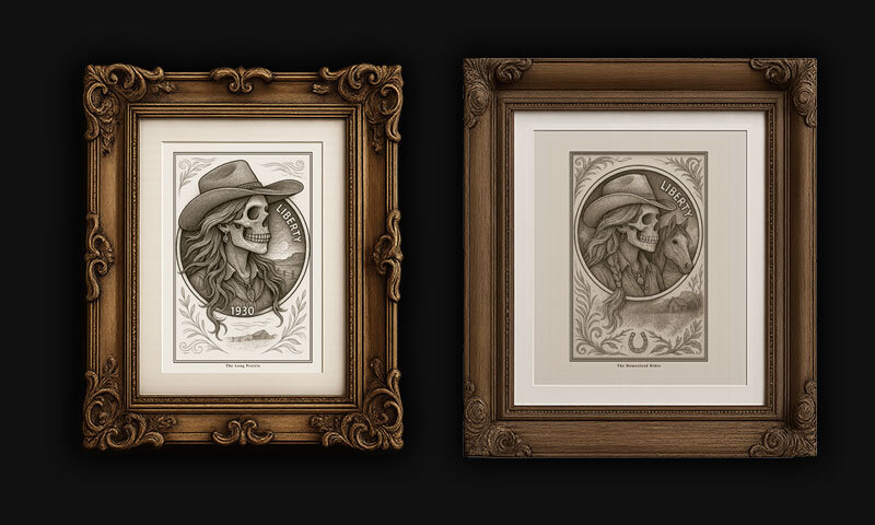 Cowgirls in Silver Prints:

Ghosts of Cowgirls and the Trails They Never Left Behind.