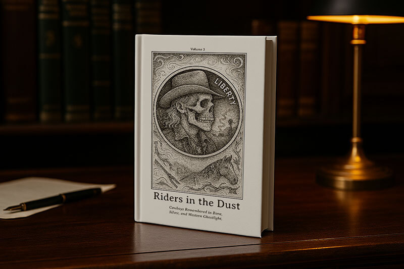 Riders in the Dust Prints:

Cowboys Remembered in Bone, Silver, and Western Ghostlight.